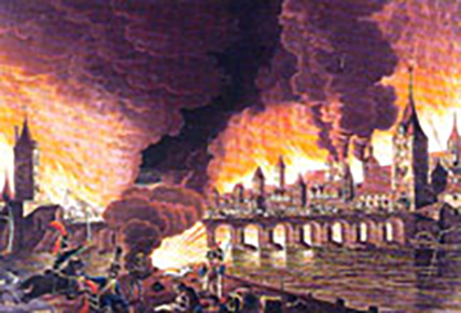 Regensburg burning