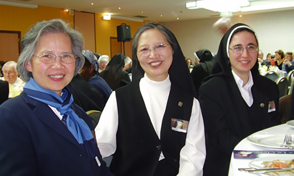 Representatives from the School Sisters of Notre Dame met in 2007 for the anniversary of Blessed Alix Le Clerc. 