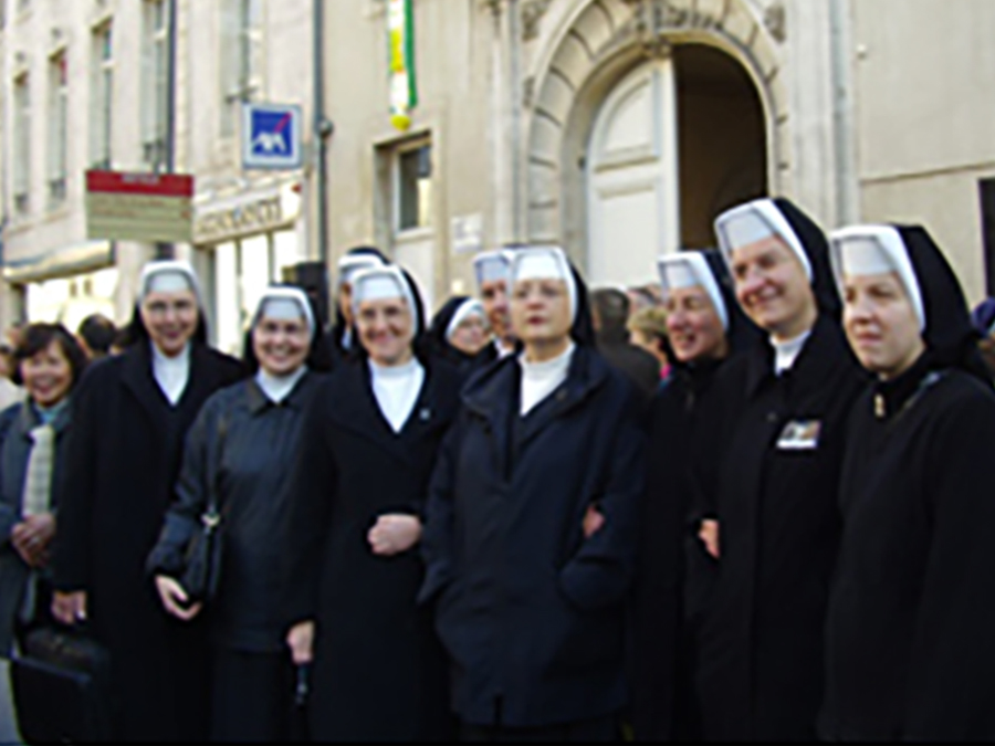 Representatives from the School Sisters of Notre Dame met in 2007 for the anniversary of Blessed Alix Le Clerc. 