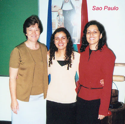 Sister Sue VonBank, SSND and Sister Gabriel Mary Spaeth, SSND record assessment data for the Nun Study. height=