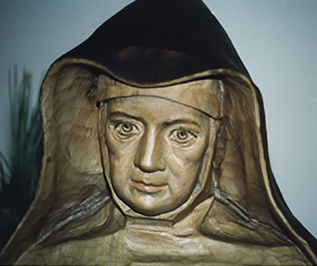 Statue of mother Theresa was a gift from the Polish province to the Sisters of Berlin.